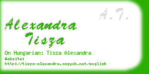 alexandra tisza business card